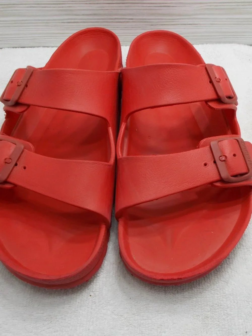 BIRKENSTOCK Arizona EVA Red Slide Slip On Sandals Mens US 11/EU 44
